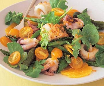 barbecued squid and octopus salad