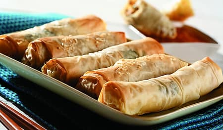 phyllo pastry spring rolls