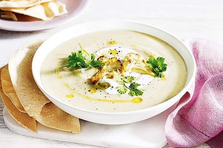 Courgette, leek & goat’s cheese soup