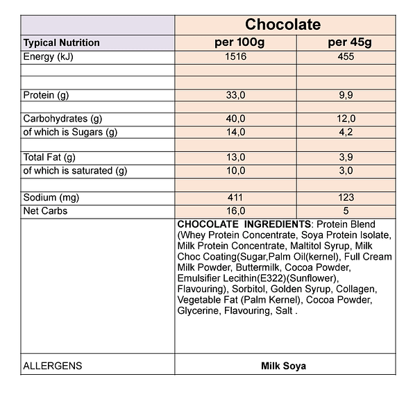 Chocolate Protein Bars – Box of 25